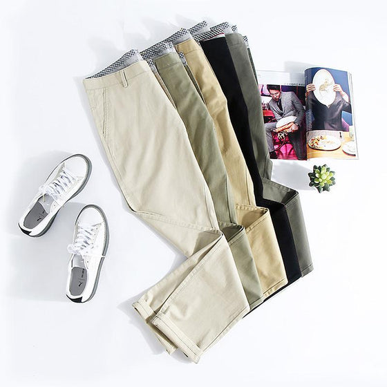 Raka byxor för män