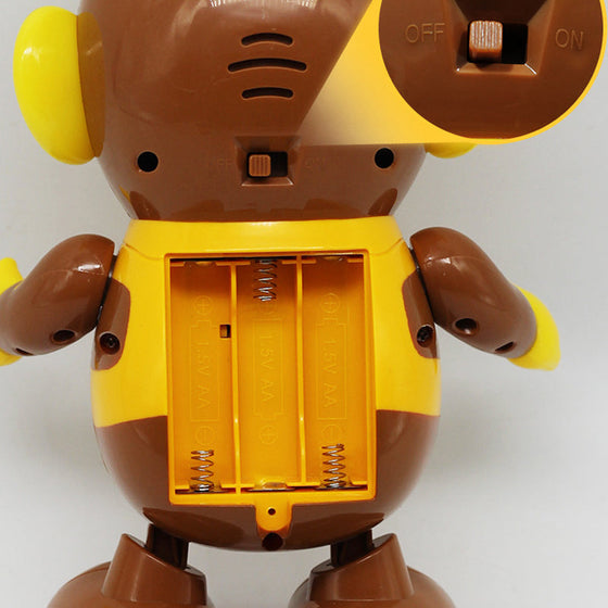 Ljus- och musikalisk dansande leksak