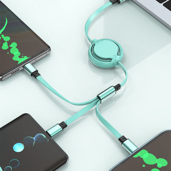 3 i 1 mobil laddningskabel