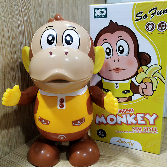 Ljus- och musikalisk dansande leksak