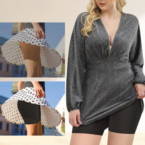 2 i 1 Anti-skav sömlösa slipshorts