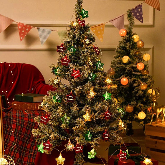 Juldekorationsslingor med lampor