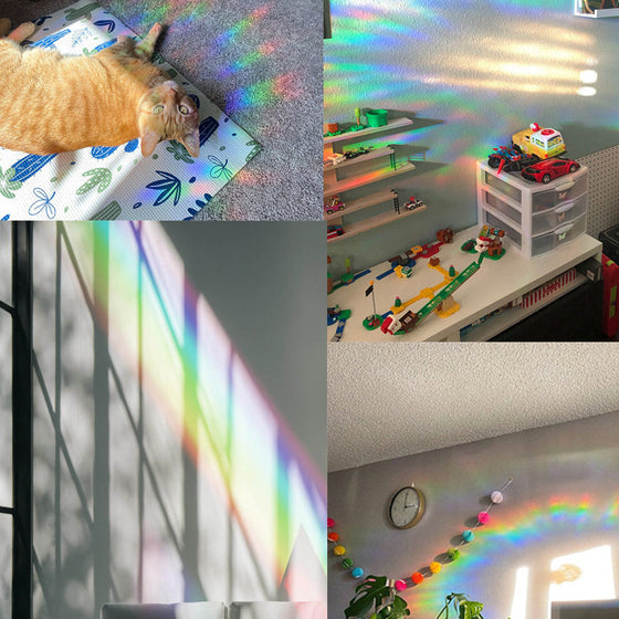 Färgglada glasklistermärken