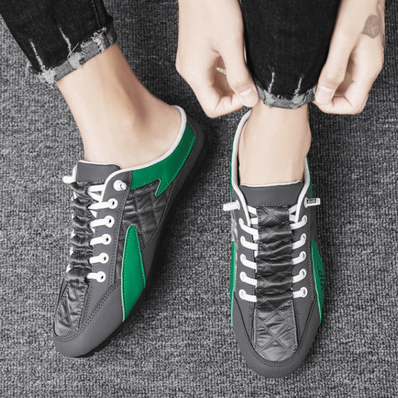 Herrskor med öppen häl