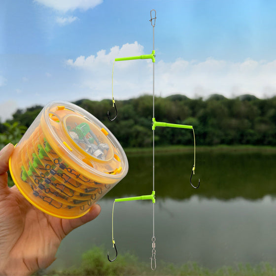 Fiskkrok med speciell anti-tanglesnörkrok