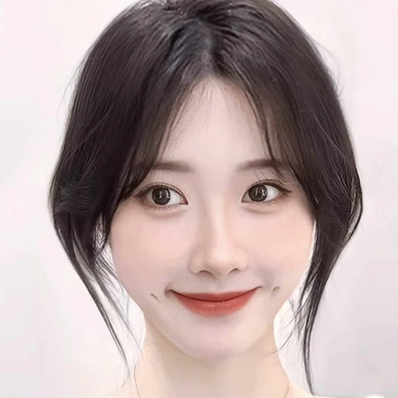 Hårstycke med partiella luggar