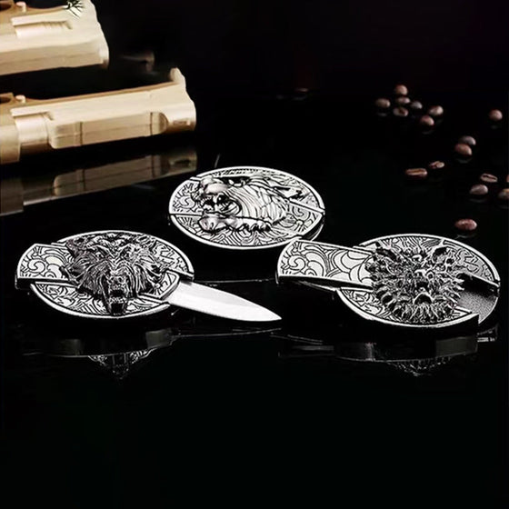 Modepunk bälte i äkta läder för män