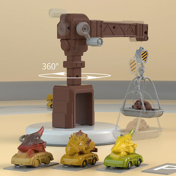 Ny Transformerande Dinosaur/Ingenjörstruck Spår Leksakssats