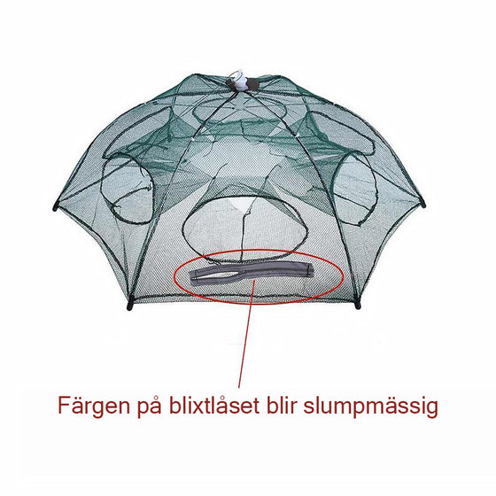 Automatisk fällbar fiskfälla