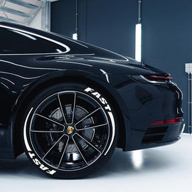 3D stereo Ljusande däckklistermärke