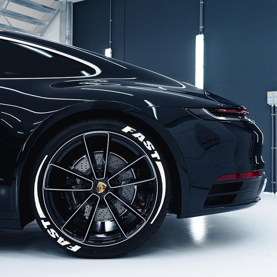 3D stereo Ljusande däckklistermärke