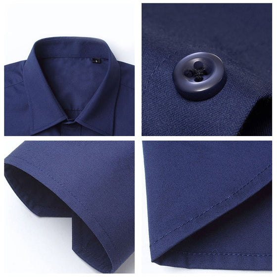 Slim fit elastisk skjorta för män