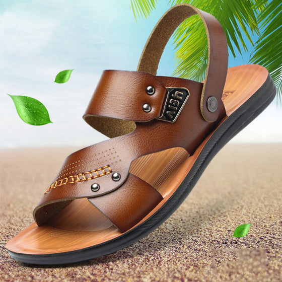 Casual strandsandaler i mjuk sula för män