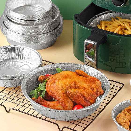 Rund foliebricka för Mikrovågsugn eller Air Fryer
