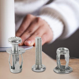 20 st Jack Nuts bil metallskruv petal muttrar med skruv