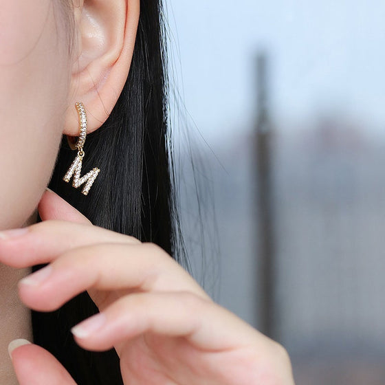 Alfabet ring örhängen