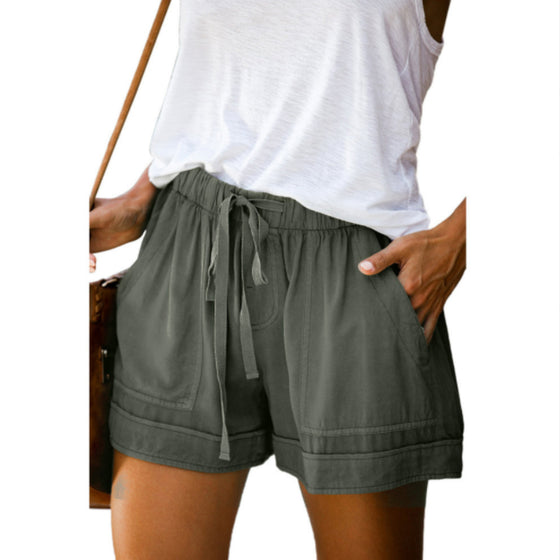 Fasta shorts med rak midja