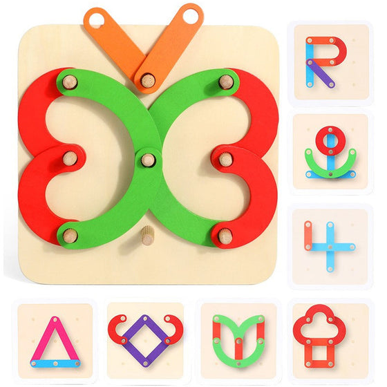 Multifunktionella montessoripelare collage leksaker