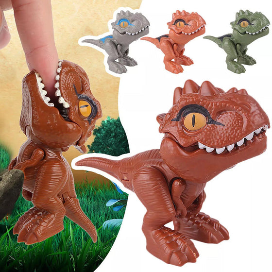Fingerbitande dinosaurier actionfigurer