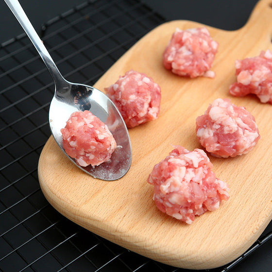 Köttbulsform sked i rostfritt stål