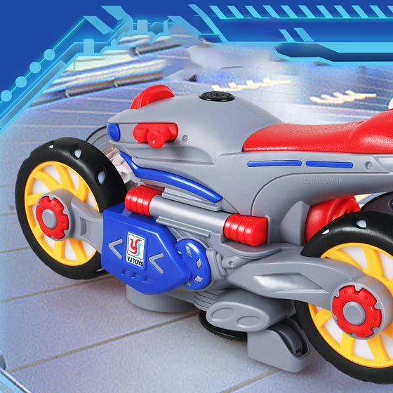 Nya elektriska motorcykeln med ljus och musik