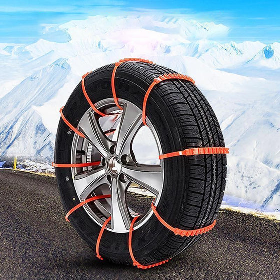 Antisladd snökedjor med dragkedja