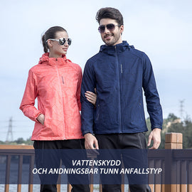 Vattentät och andningsbar jacka