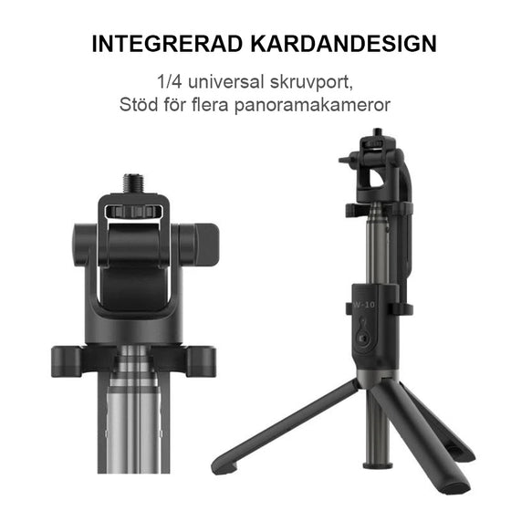 3 i 1 Trådlös Bluetooth Selfie Stick Med Fjärrkontroll
