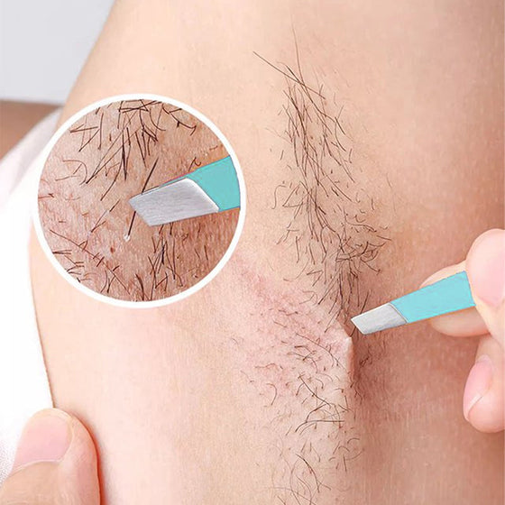 Mångsidigt set med pincett i rostfritt stål för ögonbryn.