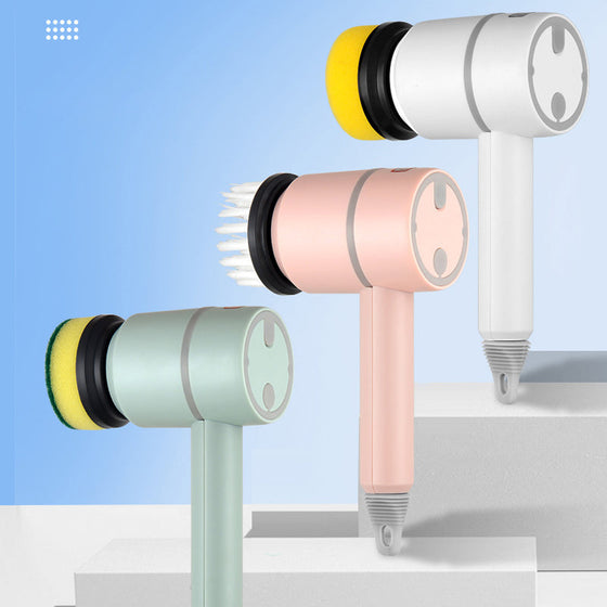 Elektrisk uppladdningsbar multifunktionell handhållen rengöringsborste