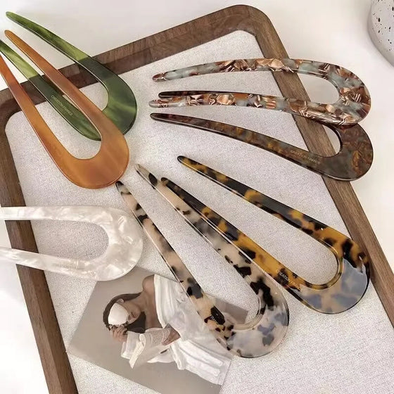 U-formade hårnålar för kvinnor