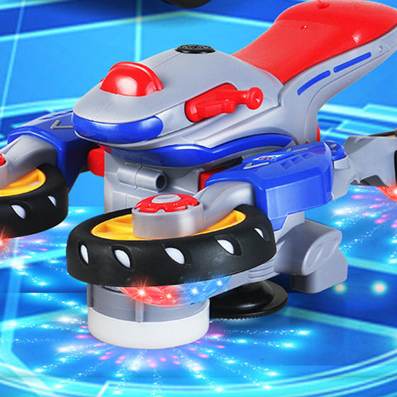 Nya elektriska motorcykeln med ljus och musik