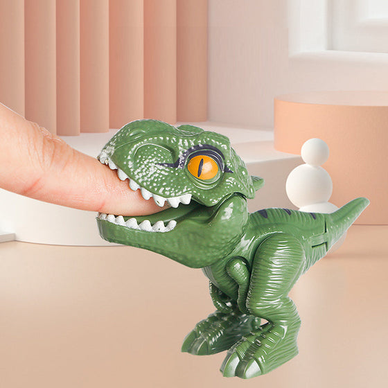 Fingerbitande dinosaurier actionfigurer