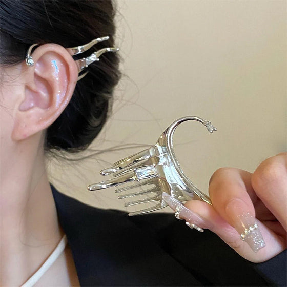 Fe-hår och öronklämmor