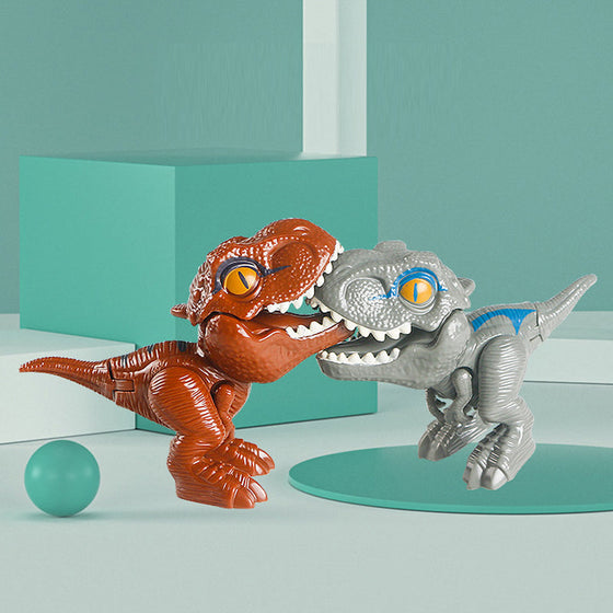 Fingerbitande dinosaurier actionfigurer