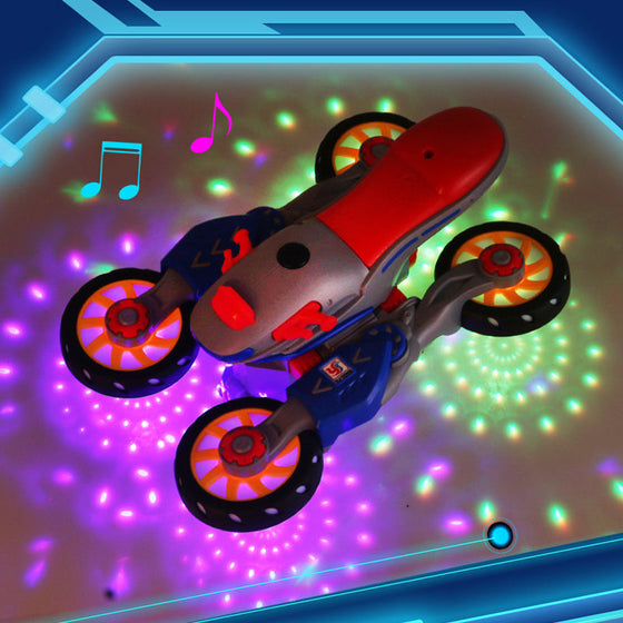 Nya elektriska motorcykeln med ljus och musik