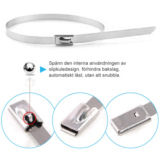 Multifunktionell Spännband Metall  (100 st)