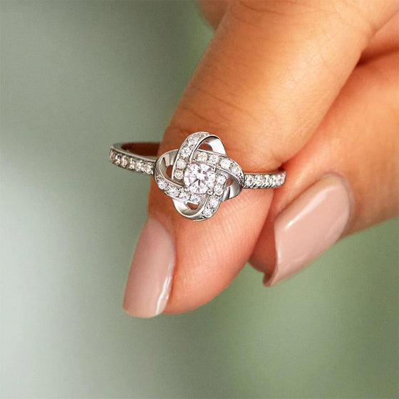 Ändlös Knyttande vänskapsring och halsband