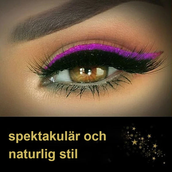 Vattentät och återanvändbar eyeliner och ögonfransdekal