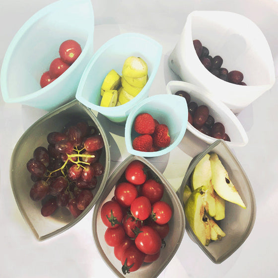 Återanvändbara matförvaringspåsar