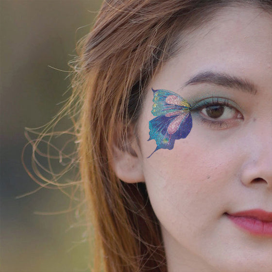 Glittrande Fe-fjärilsvingar