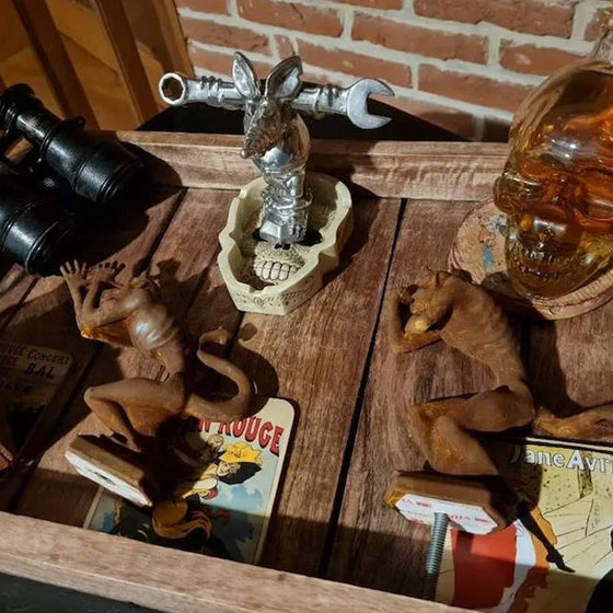 Råtta Apa Skulptur Trädgård dekorativa prydnader