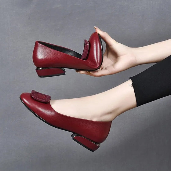 Pump-beaniskor med rund tå