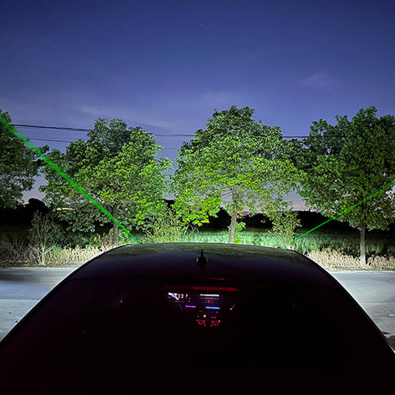 Fjärrstyrd pilotlampa för fordon Laser