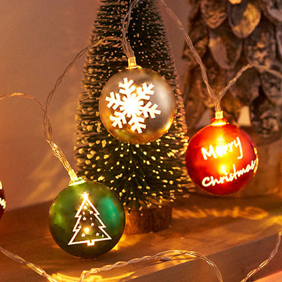 Juldekorationsslingor med lampor