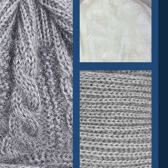 Integrerad öronskyddsvindtät mössa halsduk