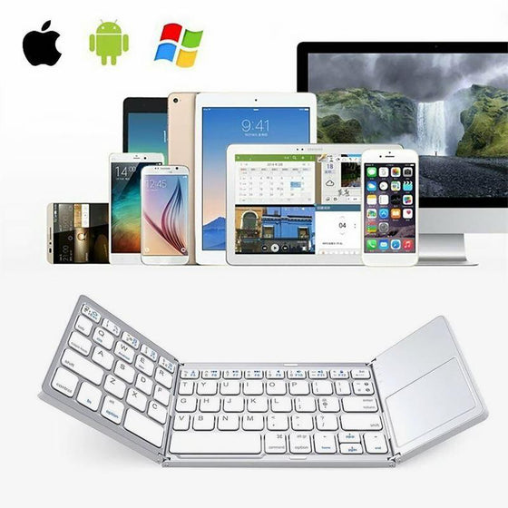 Trådlöst Bluetooth-hopfällbart tangentbord