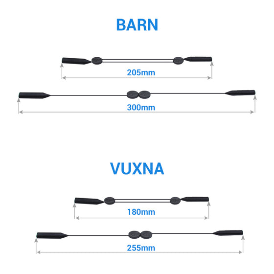 Justerbar Halkfri snodd (2 Stk)