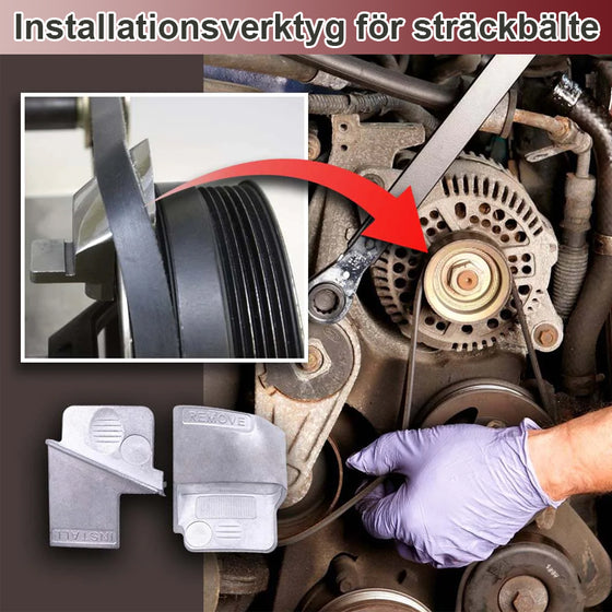 Monteringsverktyg för motorbälten
