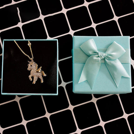 Enhörningshalsband(💝Med Presentask💝)